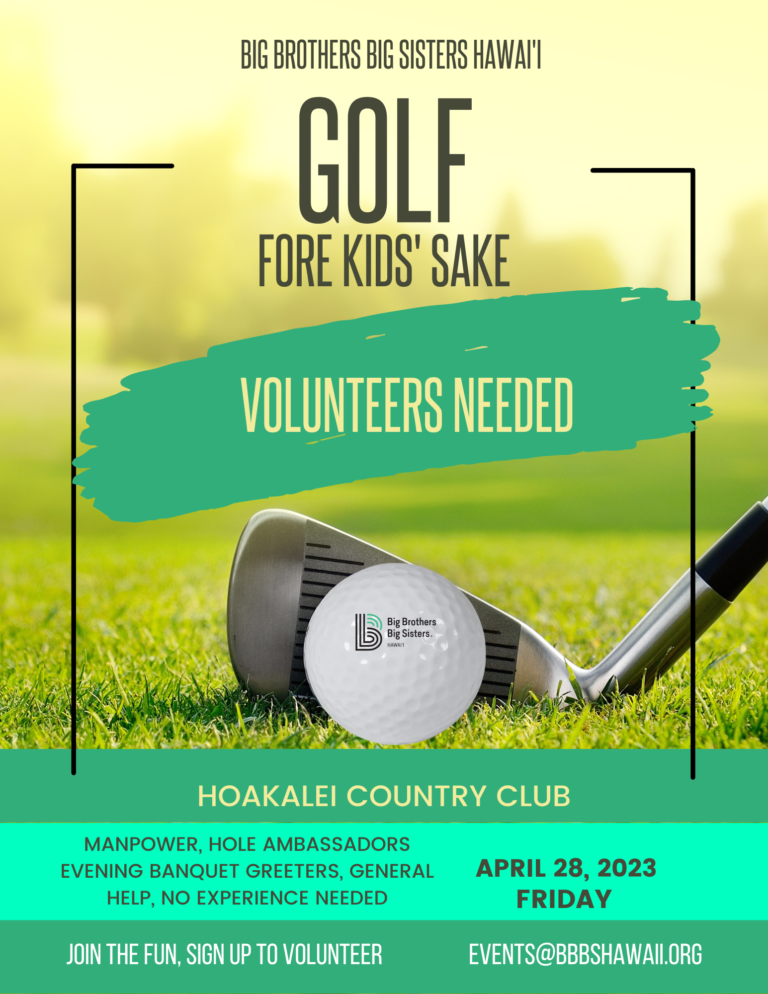 Golf Fore Kids Sake Tournament Volunteer