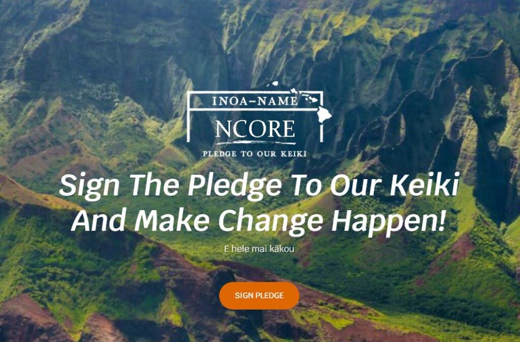 Ncore Conference NCORE Pledge To Our Keiki Booth – Kanu Hawaii