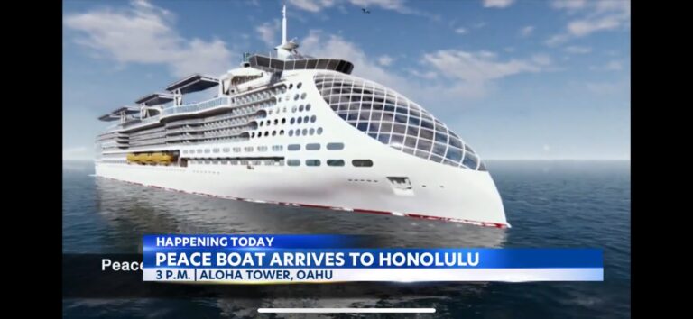 ‘Peace Boat’ in Honolulu to promote sustainability